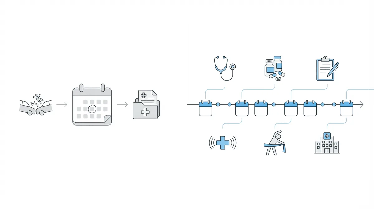 SSD vs PI comparison - single incident versus longitudinal treatment timeline