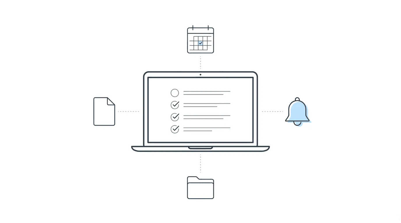 Disability law case management interface tracking claims across multiple appeal stages
