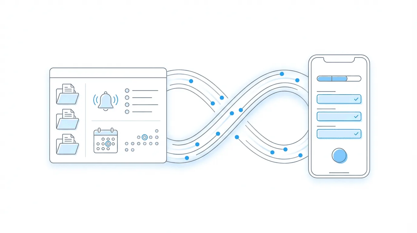 Mobile device showing Benny function report interface integrated with Chronicle