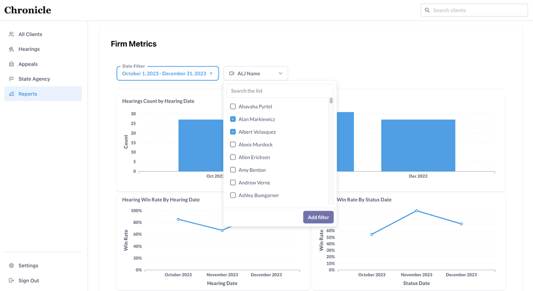 Chronicle January product update featuring new dashboards and ERE report downloads