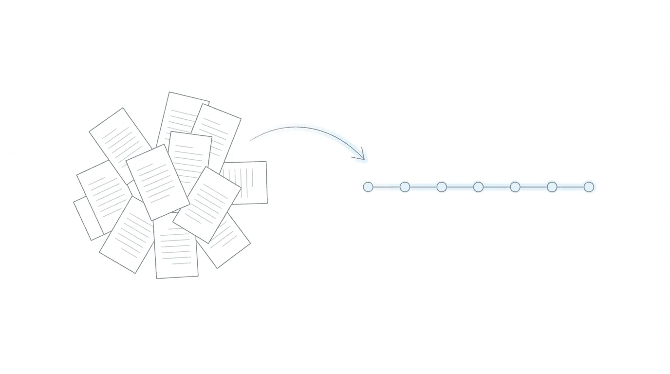 Step-by-step medical chronology workflow from record gathering to final review