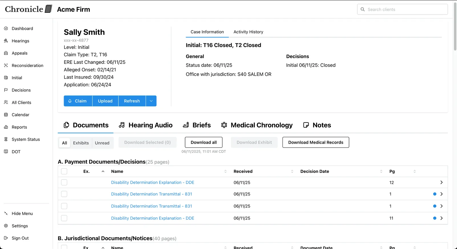SSA IR Section A update
