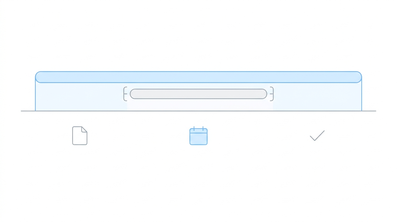 Case lifecycle timeline showing a narrow hearing-prep window nested within the full Chronicle monitoring span, with muted icons at initial and post-hearing stages