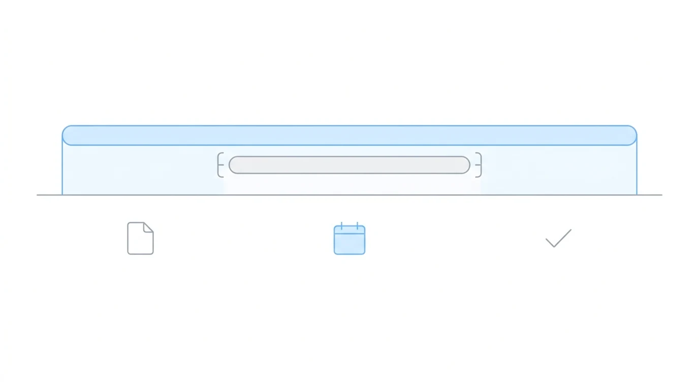 Case lifecycle timeline showing a narrow hearing-prep window nested within the full Chronicle monitoring span, with muted icons at initial and post-hearing stages