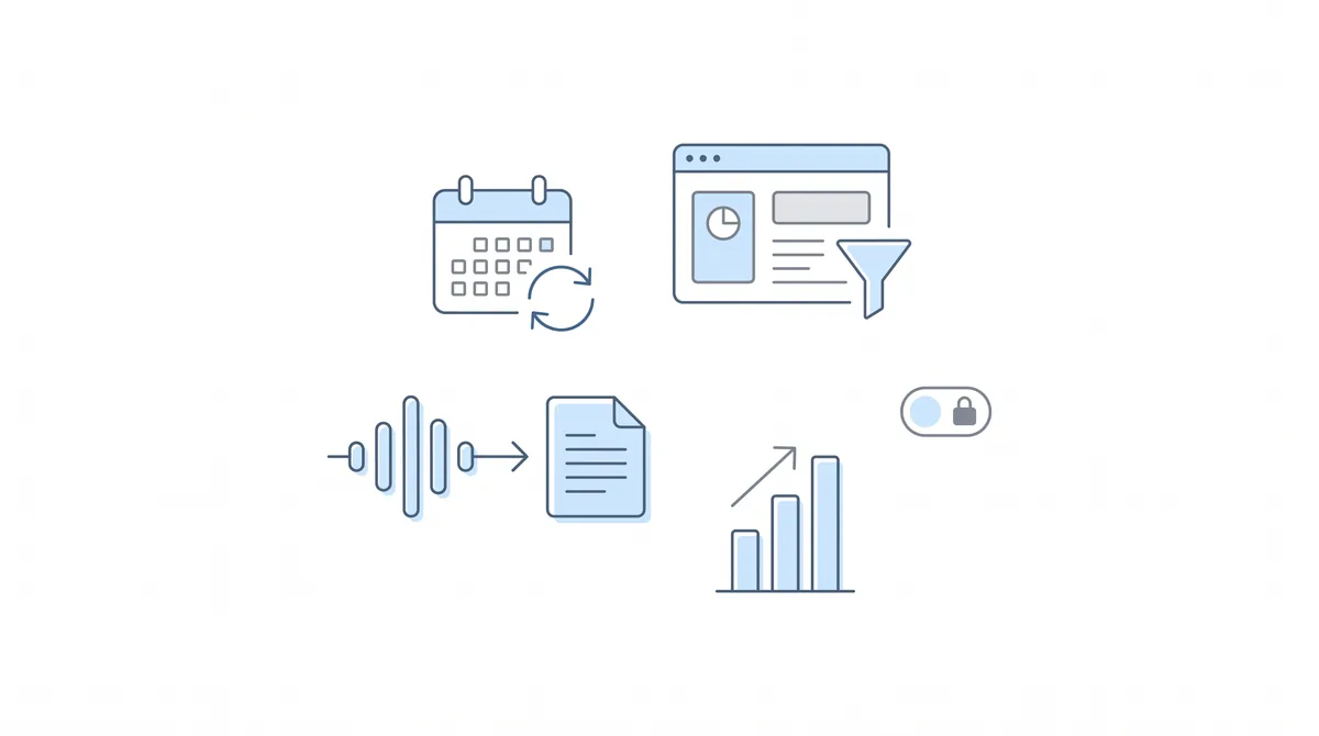 A tidy set of underused Chronicle quality-of-life features: calendar subscription, dashboard filtering, hearing transcripts, fee-payment tracking, and permissions