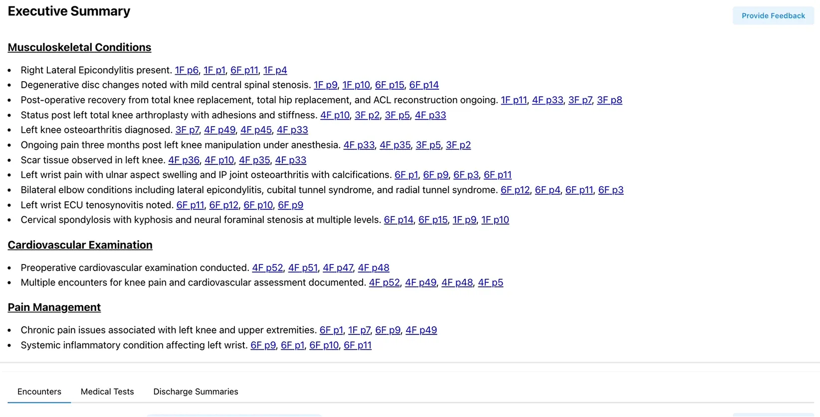 Chronicle medical chronology example